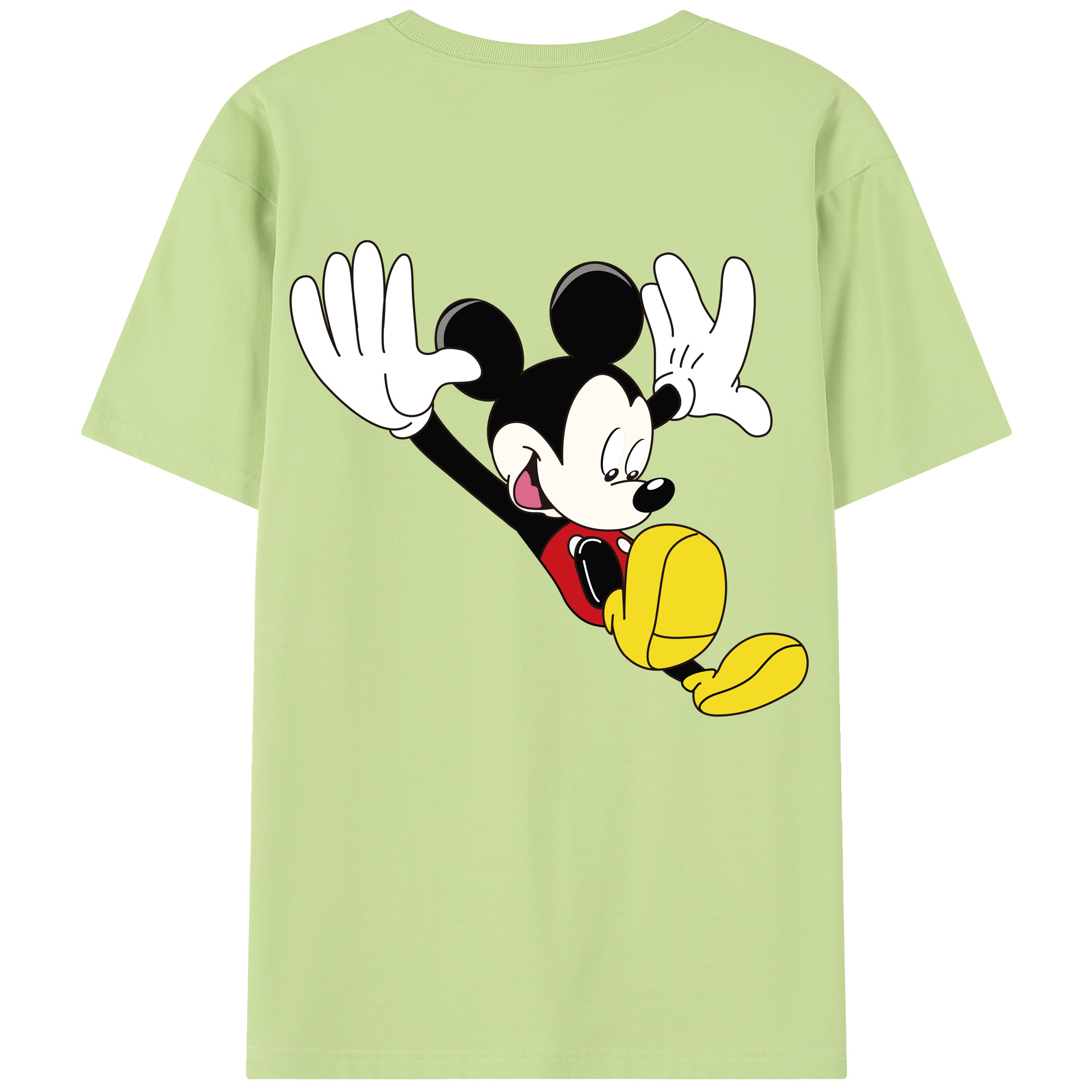 （画像用） ミッキーマウス Mickey Mouse 綿100％半袖Tシャツ（背面プリント）